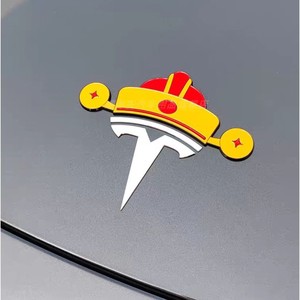 Pegatina Creativa para el Retrovisor del Coche con Diseño de <span class=keywords><strong>Caperucita</strong></span> <span class=keywords><strong>Roja</strong></span> y Papá Noel en <span class=keywords><strong>3D</strong></span>, de Plástico ABS, de un Solo Uso - Product Image 3