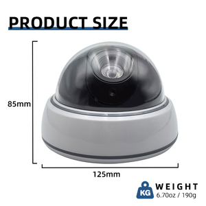 Hersteller Dome-Kamera Blitzlicht CCTV Sicherheit <span class=keywords><strong>Fake</strong></span> Dome Schwarze Kamera für Haussicherheit - Product Image 2