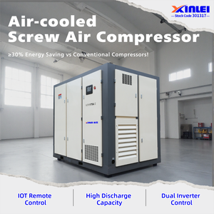 XLPM150A-175A-IID 低噪音节能两级风冷螺杆式空气压缩机 132kw 带双永磁电机 - Product Image 1