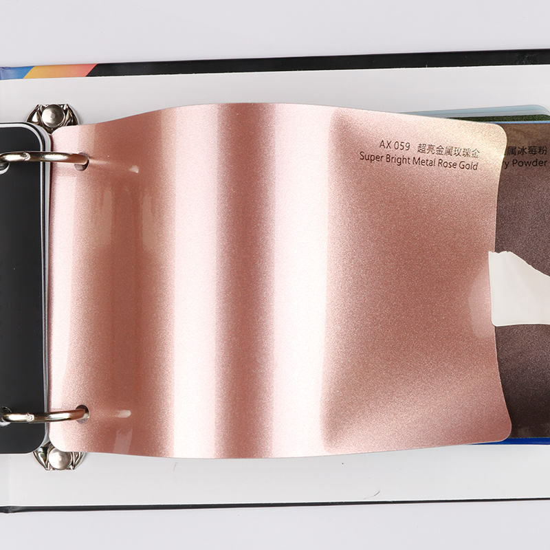 Super Brillante Metal Oro Rosa