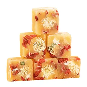 Çin kamışı şeker küpleri içecek bireysel çanta çiçek meyve karışımlı tatlı bal akide şekeri küpleri çay