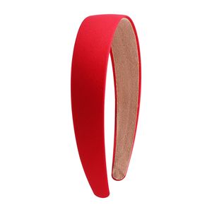 Bulk 3Cm 1 Inch Breed Vrouwen Kinderen Meisjes Satijnen Hoofdbanden Antislip Zacht Lint Gewatteerde Harde Haarbanden Haarband Effen Satijnen Hoofdband - Product Image 6