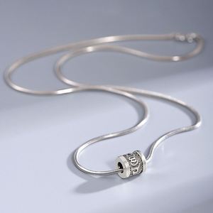 Collar de Seis Palabras para Hombre, Colgante Cilíndrico, Collares Budistas con Mantra Vintage, Amuleto de la Suerte de Acero Inoxidable, Joyería Masculina - Product Image 4