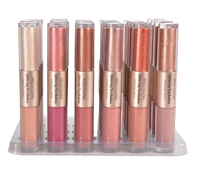 Brillant à lèvres créatif personnalisable, votre propre marque, brillant à lèvres, formule vegan, tube carré blanc, kit, vente en gros