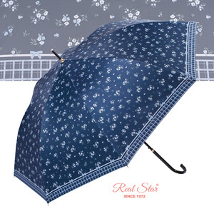 RST Corée Style Fleur Impression <span class=keywords><strong>Anti</strong></span> <span class=keywords><strong>UV</strong></span> <span class=keywords><strong>Femme</strong></span> Longue Droite Parapluie Soleil et Pluie Protection Parapluie - Product Image 5