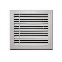 Grille de ventilation à persiennes simple couche personnalisée en usine avec filtre à air intégré pour retour d'air