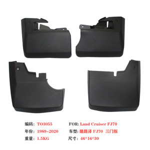 Guardabarros de Plástico Negro para Toyota Land Cruiser LC70 FJ70, 2007-2022, Transmisión Manual - Product Image 4