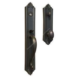 Cerradura de puerta de lujo Sunnysky estilo europeo de doble apertura clásica Vintage Villa apartamento manija de cerradura de puerta delantera forjada - Product Image 1