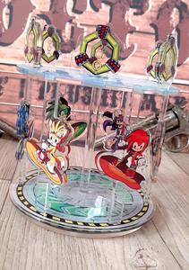 OEM ODM <span class=keywords><strong>Anime</strong></span> Hedgehog Acrylic Carousel Video Game Gifts Acrylic Standee Gifts Hedgehog Gifts Gifts for Gamers 00S Nostalgia Rac - Product Image 2