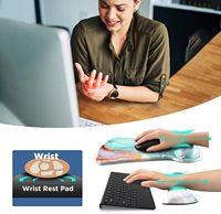 Repose-poignet pour clavier et repose-poignet pour souris, tapis de souris ergonomique avec support de repose-poignet