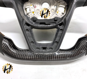 Volante Deportivo Cobra MK3 para Seat <span class=keywords><strong>Cupra</strong></span> Ateca, de Fibra de Carbono, con 3 Radios, 35 mm de Diámetro, Agarre PU, Ajuste Personalizado - Product Image 3