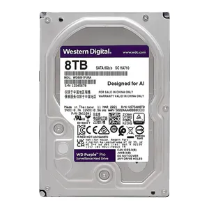 Violet Hdd 1 to 2tb 3tb 4tb 6tb 8tb Sata 3.5 "disque dur pour caméra Cctv Ahd Dvr Ip Nvr violet Hdd utilisé remis à neuf Hdd