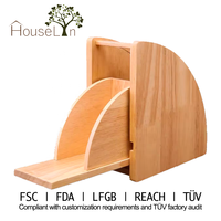 Support de rangement triangulaire en bois pour filtres à café, porte-papier anti-poussière avec couvercle en acrylique pour station à café domestique