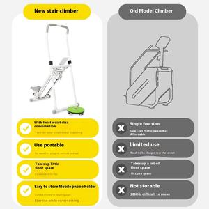 Escalador de escaleras de gimnasio <span class=keywords><strong>con</strong></span> disco <span class=keywords><strong>Twister</strong></span> de cintura 2 en 1 entrenamiento portátil y sin necesidad de electricidad plegable para almacenamiento. - Product Image 3
