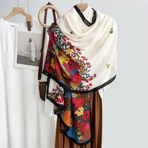 Nuevo, al por Mayor, Pañuelo de Algodón y Lino de 180*85cm, Estampado Floral, Bufandas y Chales para Mujer, YHK0016 - Product Image 6