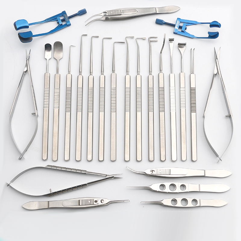 Juego de Instrumentos para Estrabismo, 24 Piezas