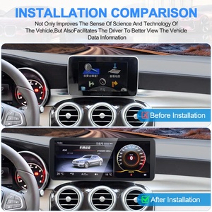Navihua 12.8" Head Unit Monitor Upgrade Carplay Audio Screen Car Radio Multimedia for Mercedes Benz C Class W205 GLC 2015-2017 - Product Image 5