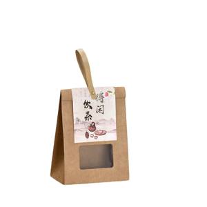 Bolsa de embalaje de aluminio de alta gama, a prueba de humedad, con ventana y asa, para dulces, snacks, té y café. - Product Image 1