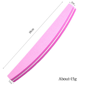 Lima per Unghie in Spugna TSZS 100/180 Grit, Doppia Faccia Curva e Dritta, Lima Abrasiva per Manicure, per Saloni di Bellezza, Vendita all'Ingrosso - Product Image 5