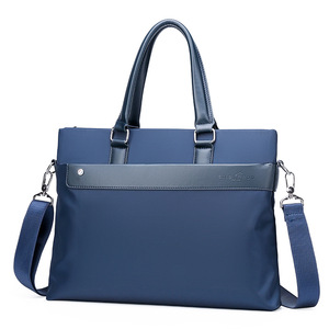 Sac à main d'affaires Oxford tendance, sacoche personnalisable avec logo, fermeture éclair, en nylon avec bandoulière, imperméable, grande capacité, pour ordinateur portable - Product Image 2