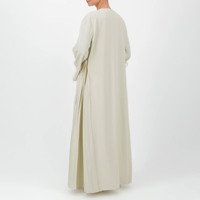 Abaya en lin musulmane au design personnalisé, dernière collection, couleur unie, longueur intégrale, vêtements islamiques modestes pour femmes, abayas en viscose de lin de qualité supérieure