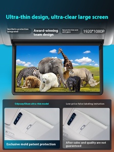 Ghế tựa đầu Elyson cho Odyssey, dễ dàng lắp đặt màn hình TV phía sau, giải trí trên xe, chất liệu ABS, 12-24V - Product Image 4