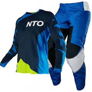 Combinaison de motocross à séchage rapide et respirante, ensemble maillot et pantalon MX, impression par sublimation personnalisée, équipement de conduite tout-terrain pour moto, VTT et quad - Product Image 1