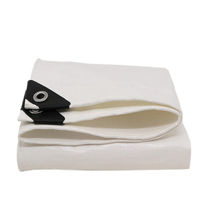 Bu Pengpeng Double Layer White Oxford Tarpaulin <b>Waterproof</b> Sunproof Outdoor Agricultural Cover - Product Image 2