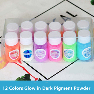 Poudre phosphorescente 12 <span class=keywords><strong>couleurs</strong></span>, teinture de résine époxy, poudre de Mica lumineuse, Pigment durable pour <span class=keywords><strong>l</strong></span>'art de la résine, artisanat de bricolage - Product Image 5