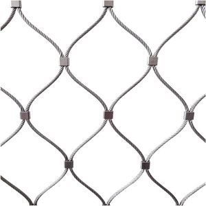 Stainless Steel <b>Wire</b> Rope Net 304 Snap Woven <b>Mesh</b> Handrail Guardrail Protection Safety - Product Image 1