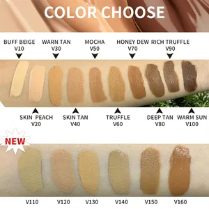 Face Makeup Cosmetics 16 Farben Private Label HD Concealer für dunkle Haut Flüssige Creme Concealer wasserdicht
