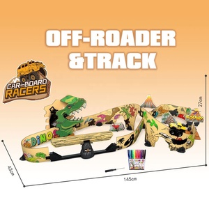 Coche <span class=keywords><strong>de</strong></span> Acrobacias Eléctrico <span class=keywords><strong>de</strong></span> Juguete Todoterreno con <span class=keywords><strong>Pista</strong></span> <span class=keywords><strong>de</strong></span> Papel para Armar, Camión Monstruo Creativo para Niños - Product Image 6