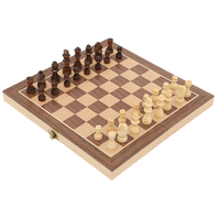 Fabricant d'ensembles d'échecs portables en bois écologiques, ensemble d'échecs en bois imprimé, jeu de société de voyage