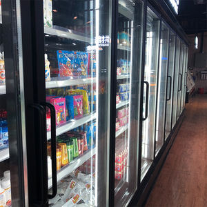 Refrigerador <span class=keywords><strong>pepsi</strong></span> para supermercado, cerveza comercial, 6 puertas de cristal, congelador, precio de fábrica - Product Image 3