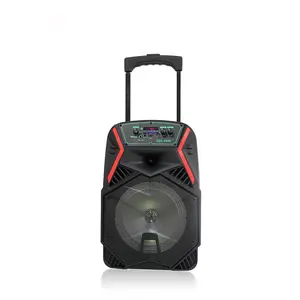 ZQS-1808 Partybox Isi Ulang Bass Berat Portabel 8 Inci Speaker Troli Multifungsi
