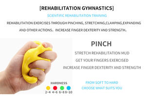 चिकित्सा पोटीन प्रतिरोधक हाथ व्यायाम किट/हाथ चिकित्सा पोटीन या व्यायाम शक्ति प्रशिक्षण और शारीरिक या व्यावसायिक चिकित्सा - Product Image 5