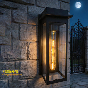 Lámpara de Pared para Exteriores, Impermeable, de Tubo Largo, para Patio, Balcón, Puerta, Pilar - Product Image 1
