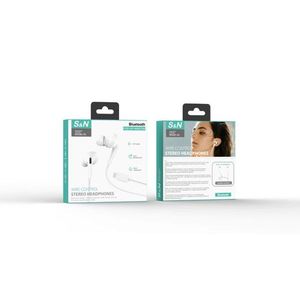 Audífonos estéreo con cable S&N con control por cable para dispositivos iPhone - Product Image 1