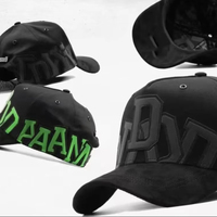 Casquette de baseball brodée 5 panneaux en suède de qualité G5 OEM/ODM, modèle Dandi Hats X Sad Boyz, Gorras the Beard Dandi Hats pour hommes