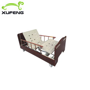 Cama de Hospital Manual SF802A, Cama Médica con Estructura de Acero y Plástico en Color Madera, Diseño Simple para Cuidado de Ancianos - Product Image 2