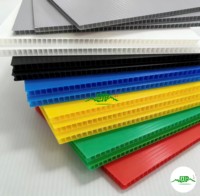 Gloednieuwe Zwarte Pp Voor Holle Bord Partitie 2Mm Dikke Anti-Statische Vlamvertragende Plastic Recyclebare Custom Snijservice