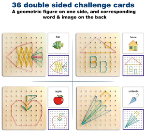 อุปกรณ์ช่วยสอนคณิตศาสตร์แบบมอนเตสซอรี่  แผ่นไม้ขัดเงาแบบเป็นมิตรกับสิ่งแวดล้อม  กระดานเจาะรูอเนกประสงค์  ประหยัดพื้นที่  ของเล่นเสริมพัฒนาการ - Product Image 2
