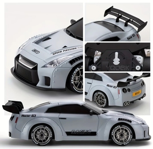 <span class=keywords><strong>Auto</strong></span> Telecomandata Porsche 911 1:24 4WD, Modello di <span class=keywords><strong>Auto</strong></span> da Corsa <span class=keywords><strong>Drift</strong></span> 2.4GHz con Giroscopio e Luci LED, Giocattolo Super Sportivo - Product Image 6
