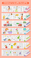 Rouleau de papier à colorier adhésif 3M pour enfants, affiche murale autocollante pour graffitis, papier à peindre de haute qualité pour tout-petits