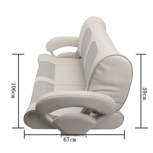 Siège de <span class=keywords><strong>bateau</strong></span> en PU et aluminium, sièges souples, siège double type banc, personnalisable, résistant à l'eau, anti-UV, pliable, pour marine et camping-car - Product Image 2