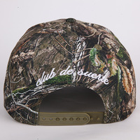 Gorra de Béisbol Verde de Alta Calidad con Bordado 3D, Impresión por Sublimación, Diseño de Camuflaje RealTree, Personalizable