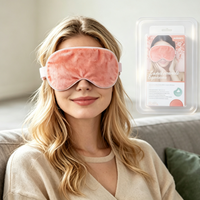 Masque oculaire chauffant au sel de l'Himalaya, compresse chaude et froide réutilisable pour soulager la fatigue oculaire, logo personnalisé disponible