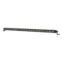 Barre lumineuse LED universelle pour voiture et camion, super fine, 22 pouces, profil bas, 100W, faisceau large, 12V, avec faisceau de câblage automatique