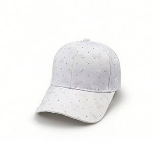 Nouvelle casquette de baseball pour femme à 6 panneaux en toile 100% polyester - Protection solaire décontractée pour l'extérieur, évacuation de l'humidité, toutes saisons - Product Image 2