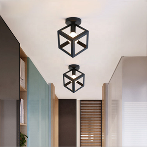 Cornice lampadario <span class=keywords><strong>Vintage</strong></span> retrò <span class=keywords><strong>in</strong></span> <span class=keywords><strong>metallo</strong></span> industriale E27 E26 E14 cover e tonalità per illuminazione interna - Product Image 5